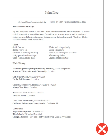 Free Resume